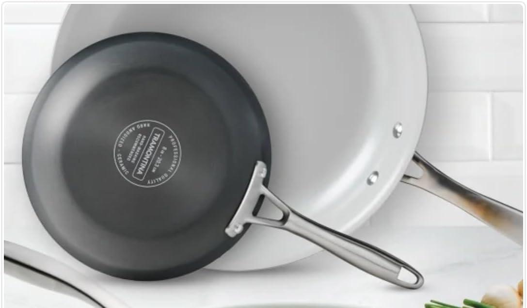 Tramontina 3-Pack Hard Anodized Aluminum Ceramic Nonstick Fry Pan Set