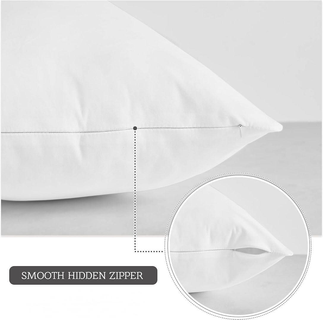 Throw Pillow Insert (Pack of 1) Hypoallergenic Square Pillows Filler | Premium Cushion Form | Decorative Sham Stuffer for Bed Couch Sofa | 100% Microfiber Polyester