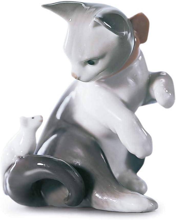 Lladro Cat and Mouse Figurine