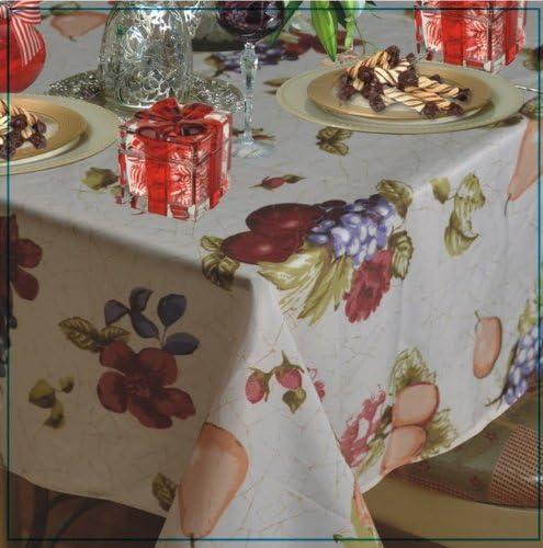 European Paradise Fruits Vintage design Printed Tablecloths - Beige