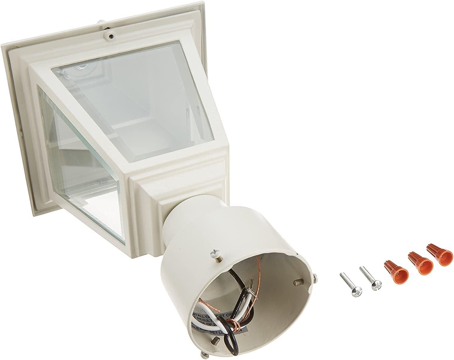 Briton Classic White Metal Outdoor Post Lantern - 14" Height