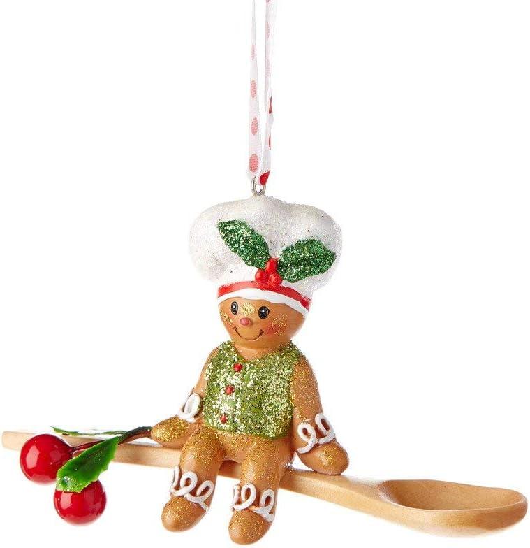 Kurt Adler Gingerbread Man Baking Tool Holiday Ornament Set (3 Pack)