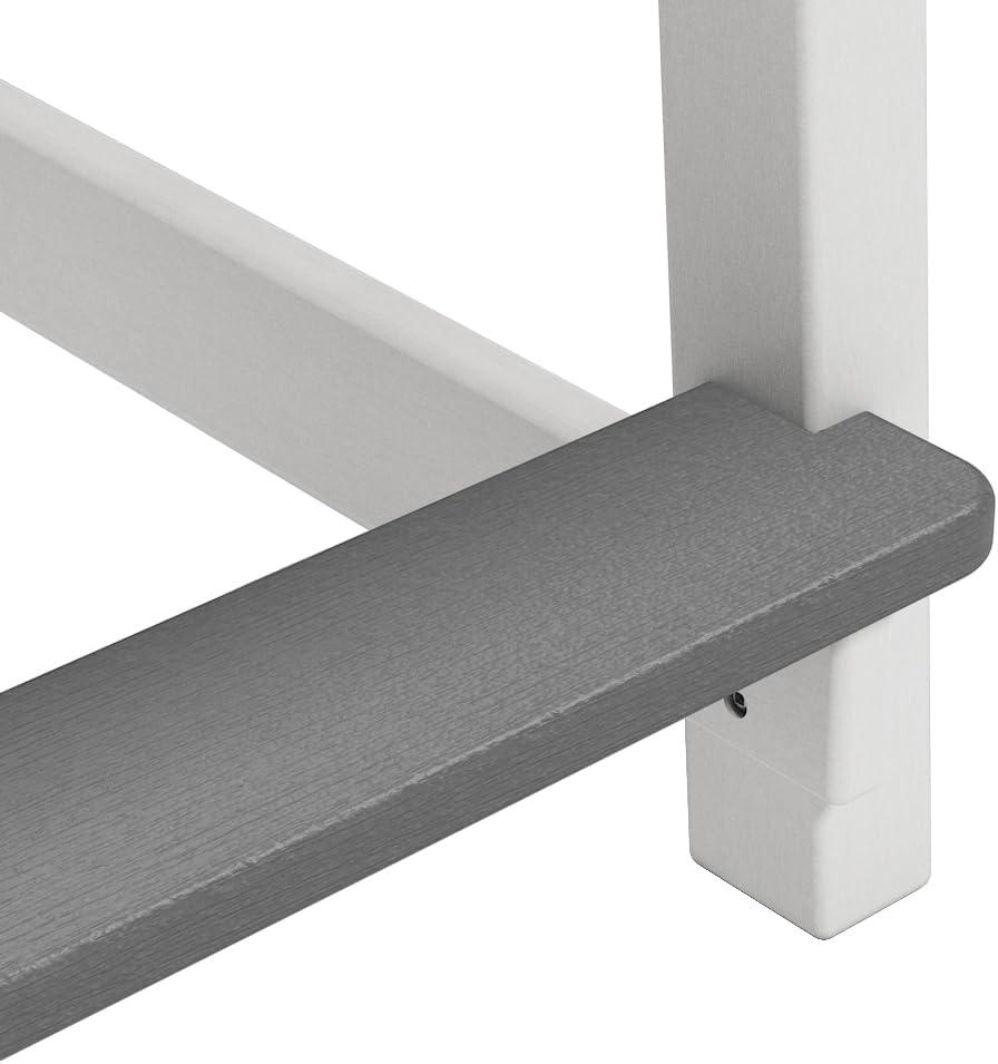 Outdoor Tall Adirondack Chair, Patio Bar Stool Chair with High Back, 400lbs, Widened Arms, All-Weather Balcony Chair for Backyard, Garden, Yard (1 PC)