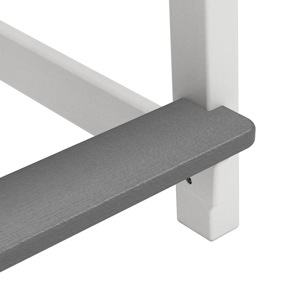 Outdoor Tall Adirondack Chair, Patio Bar Stool Chair with High Back, 400lbs, Widened Arms, All-Weather Balcony Chair for Backyard, Garden, Yard (1 PC)