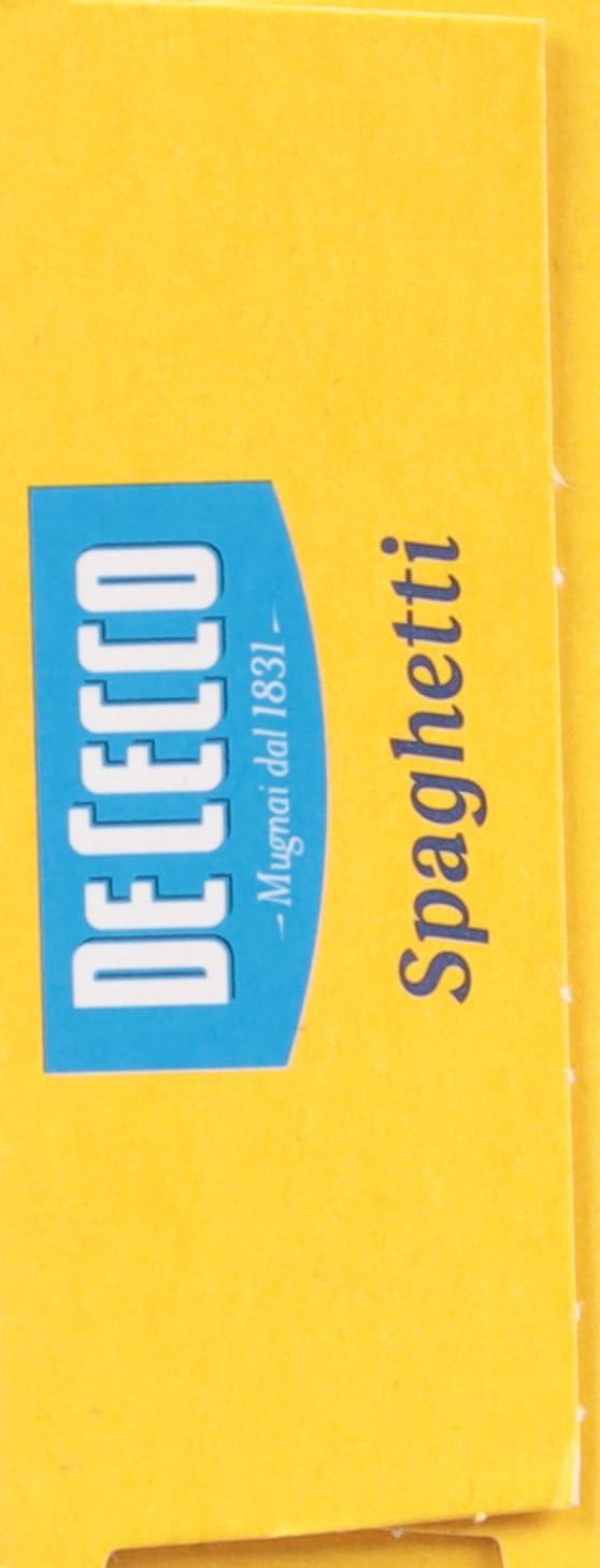 De Cecco Spaghetti no.12 Pasta, 1 LB. made from coarse Semolina (made from durum wheat). Non GMO and slow dried. Contains Wheat. May contain soy.