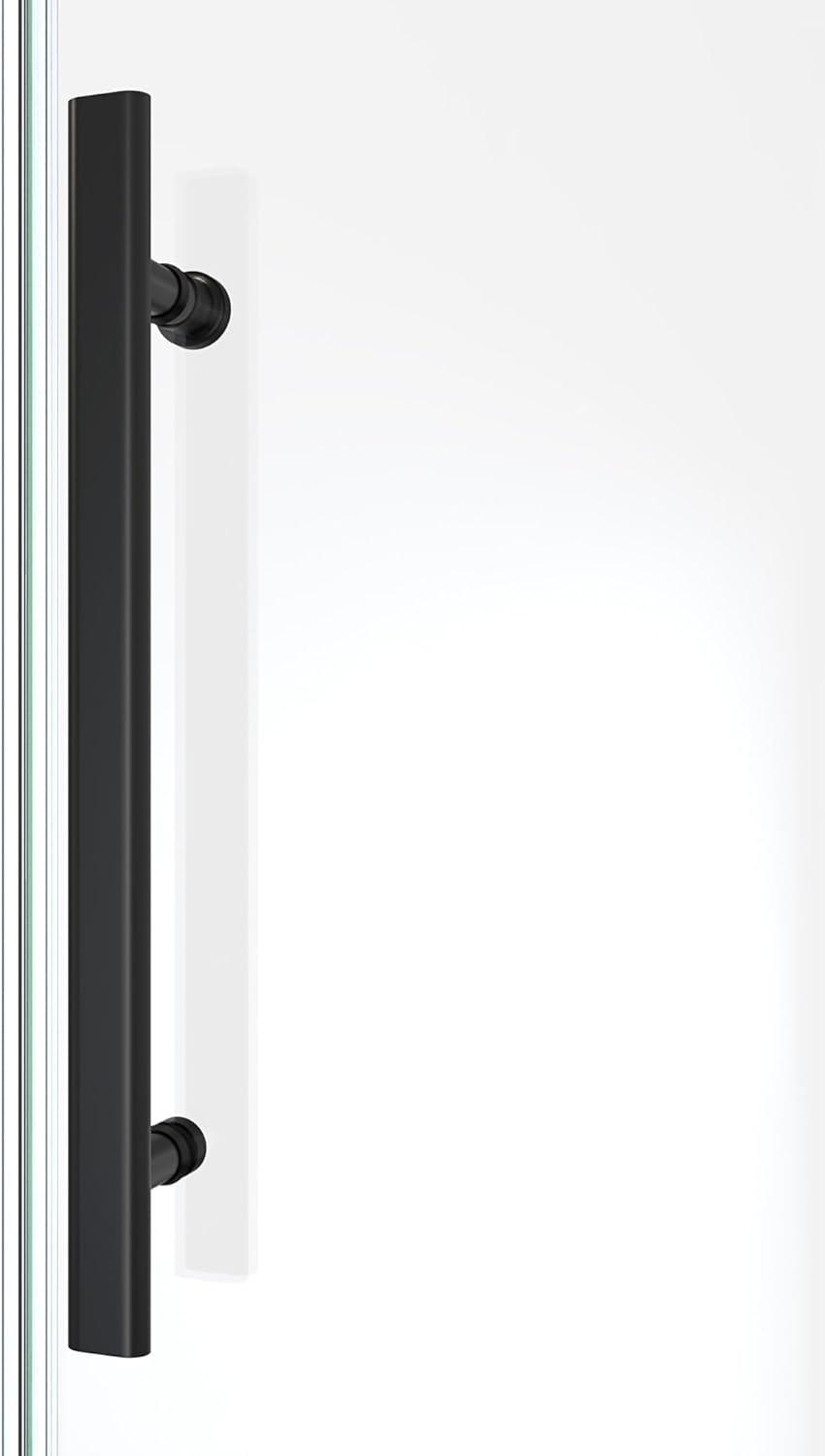 Seneca 56-60 in. W x 76 in. H Frameless Sliding Shower Door in Polished Stainless Steel