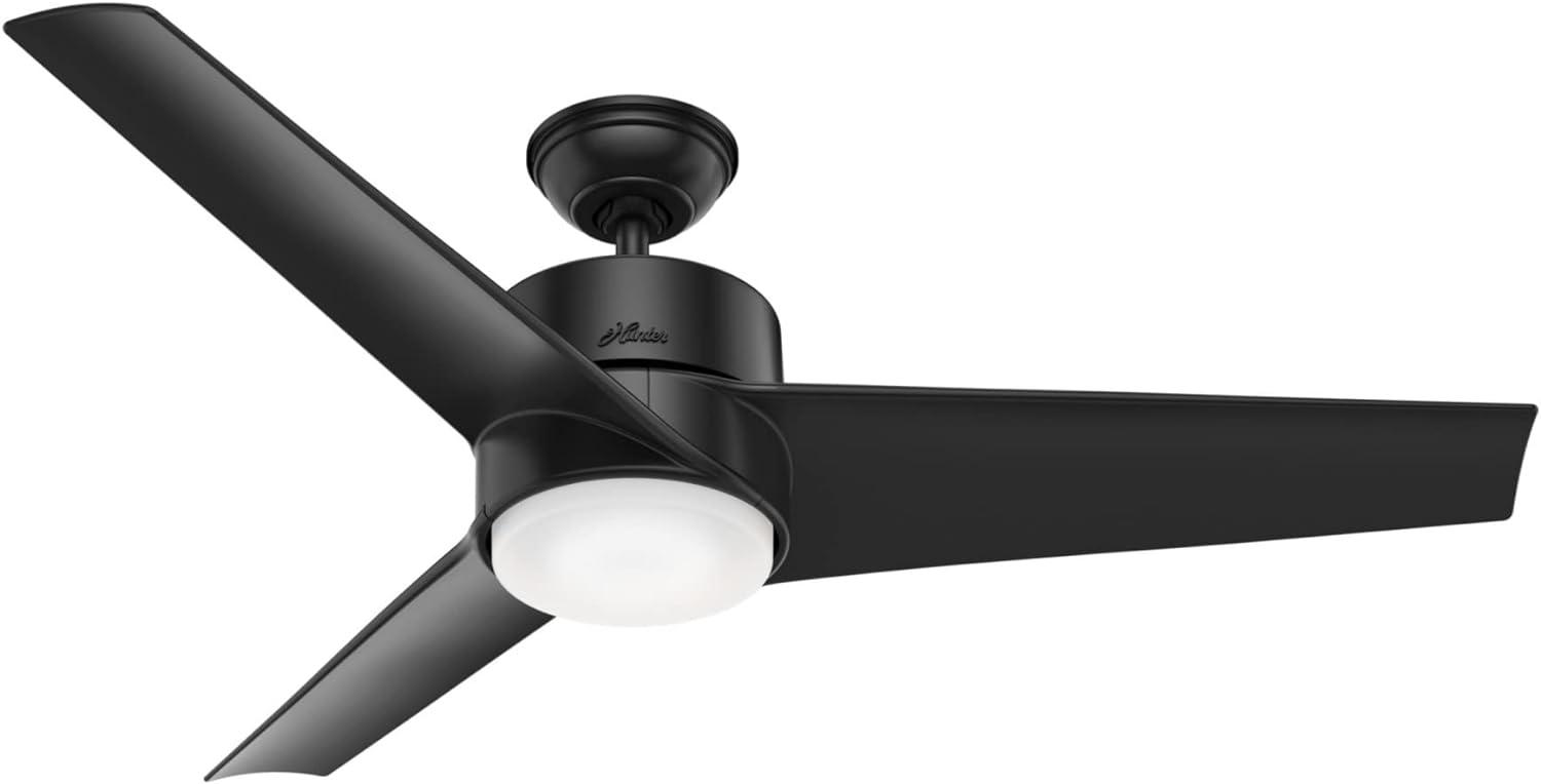 54" Havoc 3 - Blade Outdoor LED Standard Ceiling Fan with Wall Control and Light Kit Included