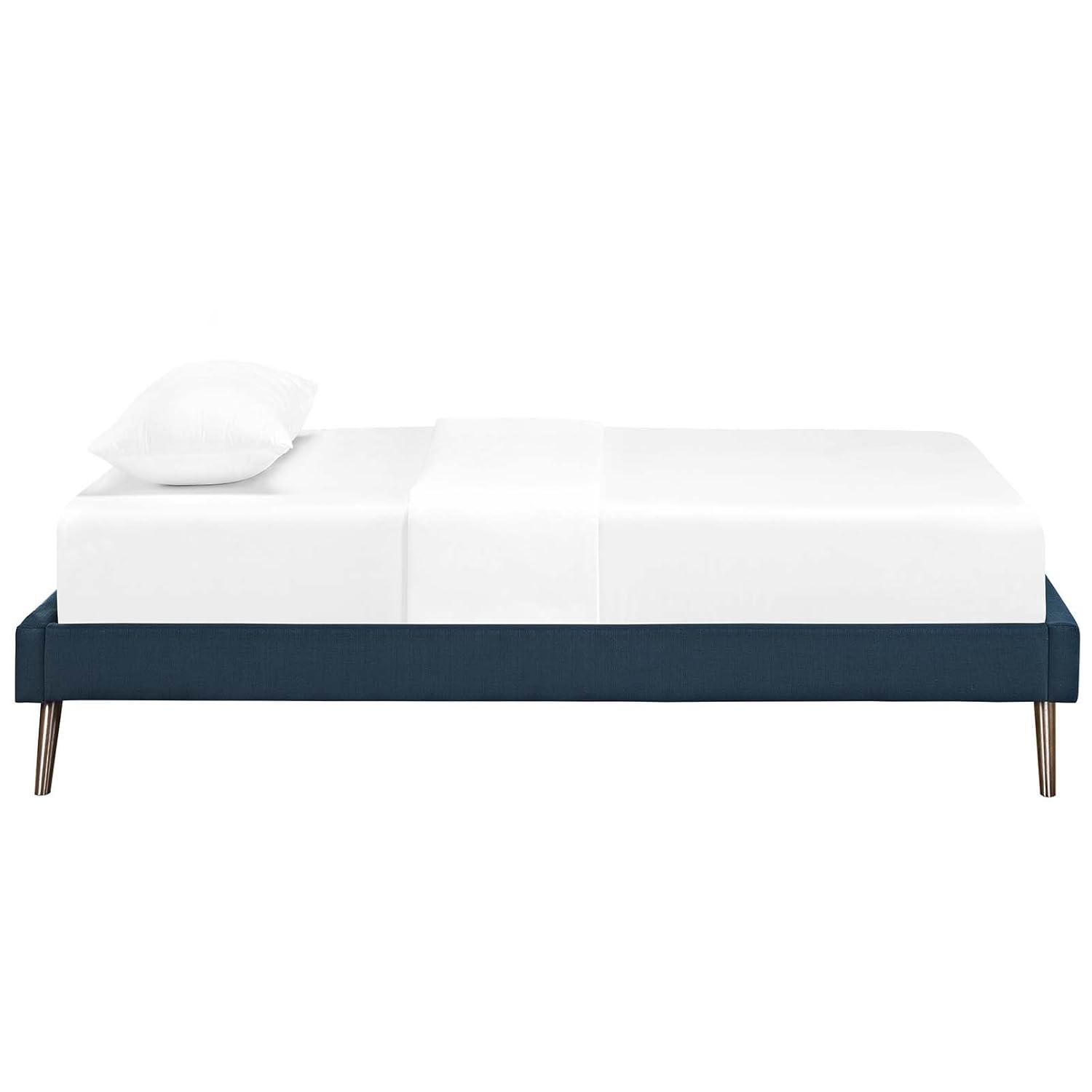 Modway Loryn Twin Fabric Bed Frame with Round Splayed Legs