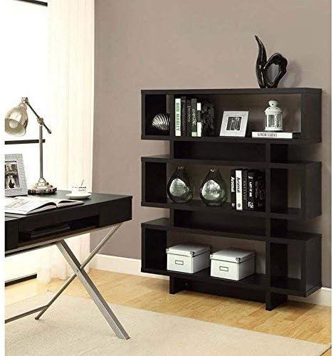 Bookshelf Bookcase Etagere 4 Tier 55"H Office Bedroom Laminate White