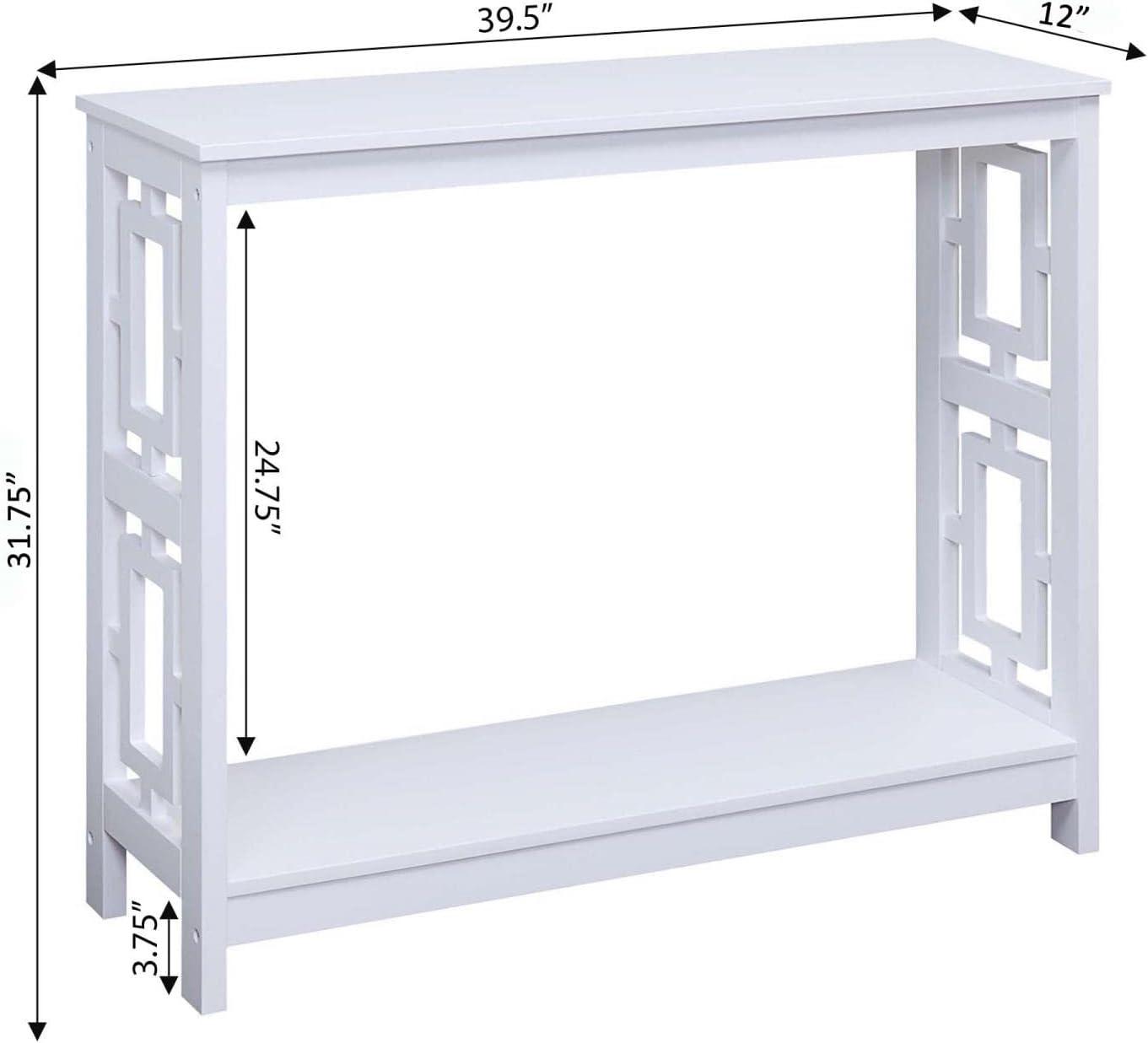 Convenience Concepts Town Square Console Table, White