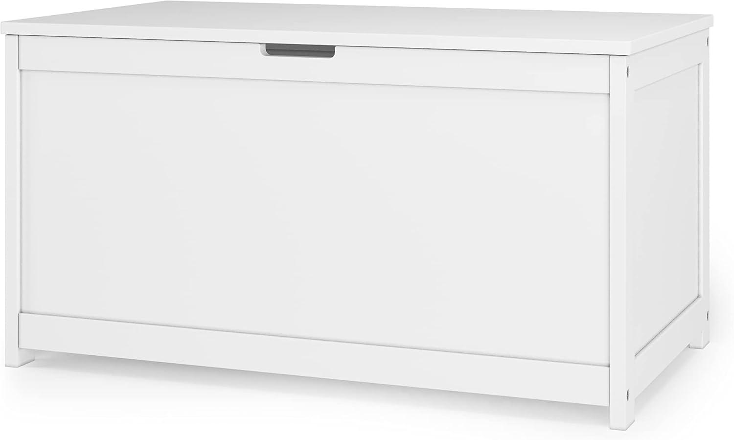 Child Craft Harmony 33" Kids Toy Box Storage Chest, Matte White