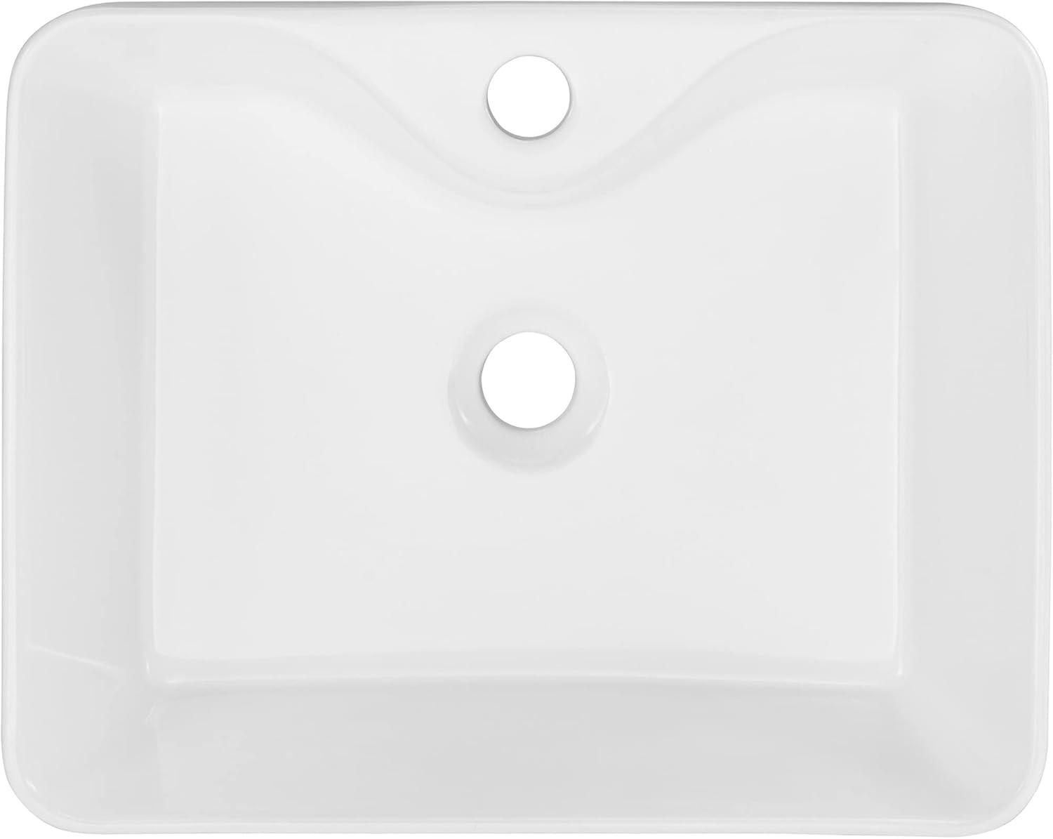 Rennes 19" Vessel Sink in Glossy White