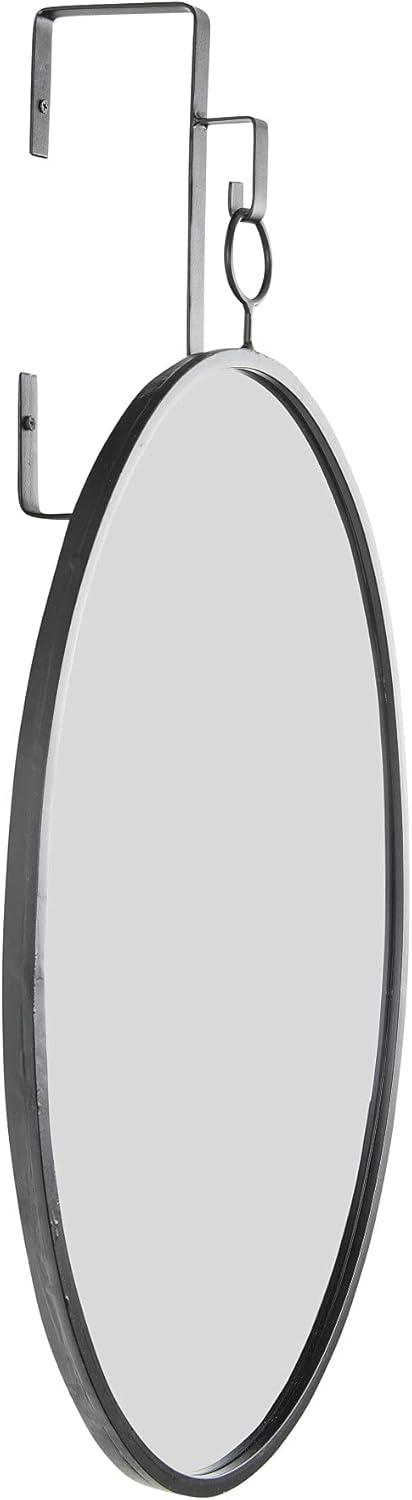 16 in. W x 26 in. H Framed Distressed Gold Decorative Mirror