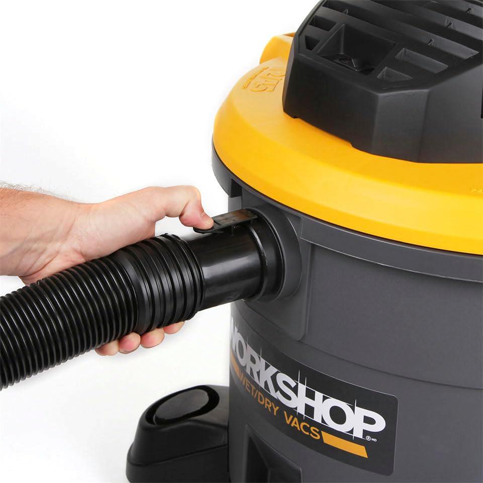 Extra Long Black Plastic Wet/Dry Vacuum Hose with Locking Tab