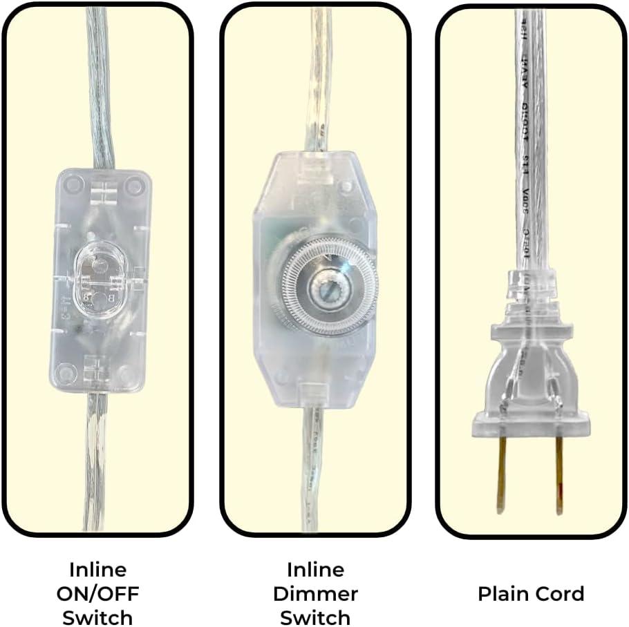 Inline Rotary Dimmer Replacement Lamp Cord