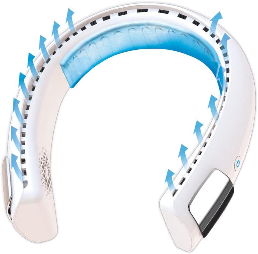 Arctic Air Freedom Ultra Neck Fan, Wearable 3-Speed Neck Cooler, Small Fan for Outdoor & Indoor Use, USB-Rechargeable Fan with 6-Hour Battery Life, Lightweight & Compact