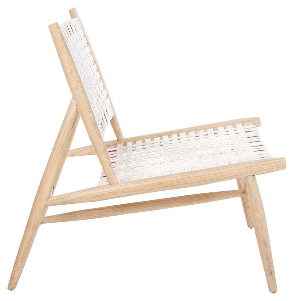 Soleil Accent Chair - ACH1001 - White/Natural - Safavieh