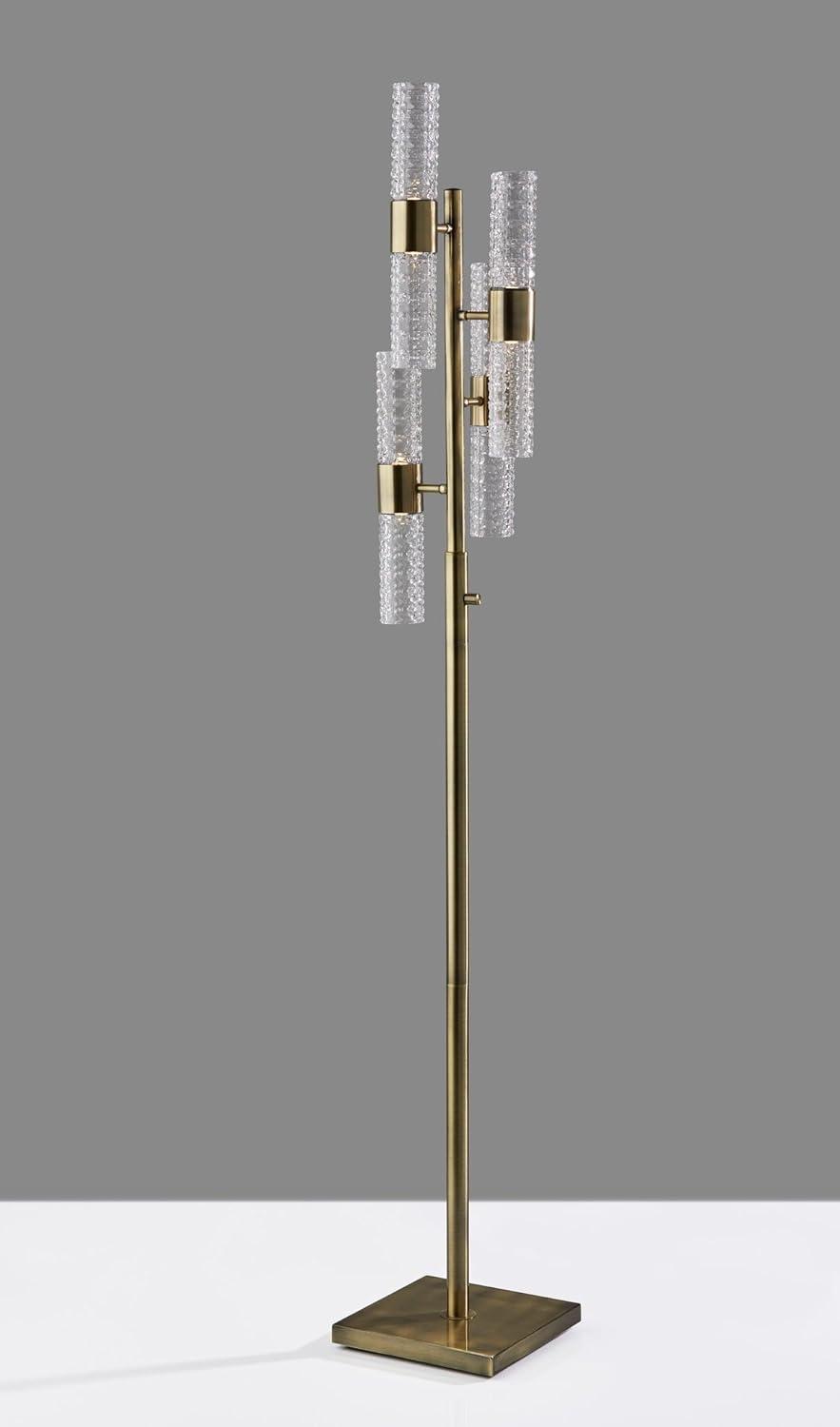 Tuberose Metal Multi-light LED Floor Lamp (65")
