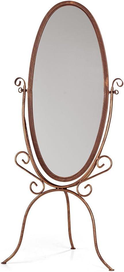 Ivory Oval Freestanding Full Length Floor Mirror