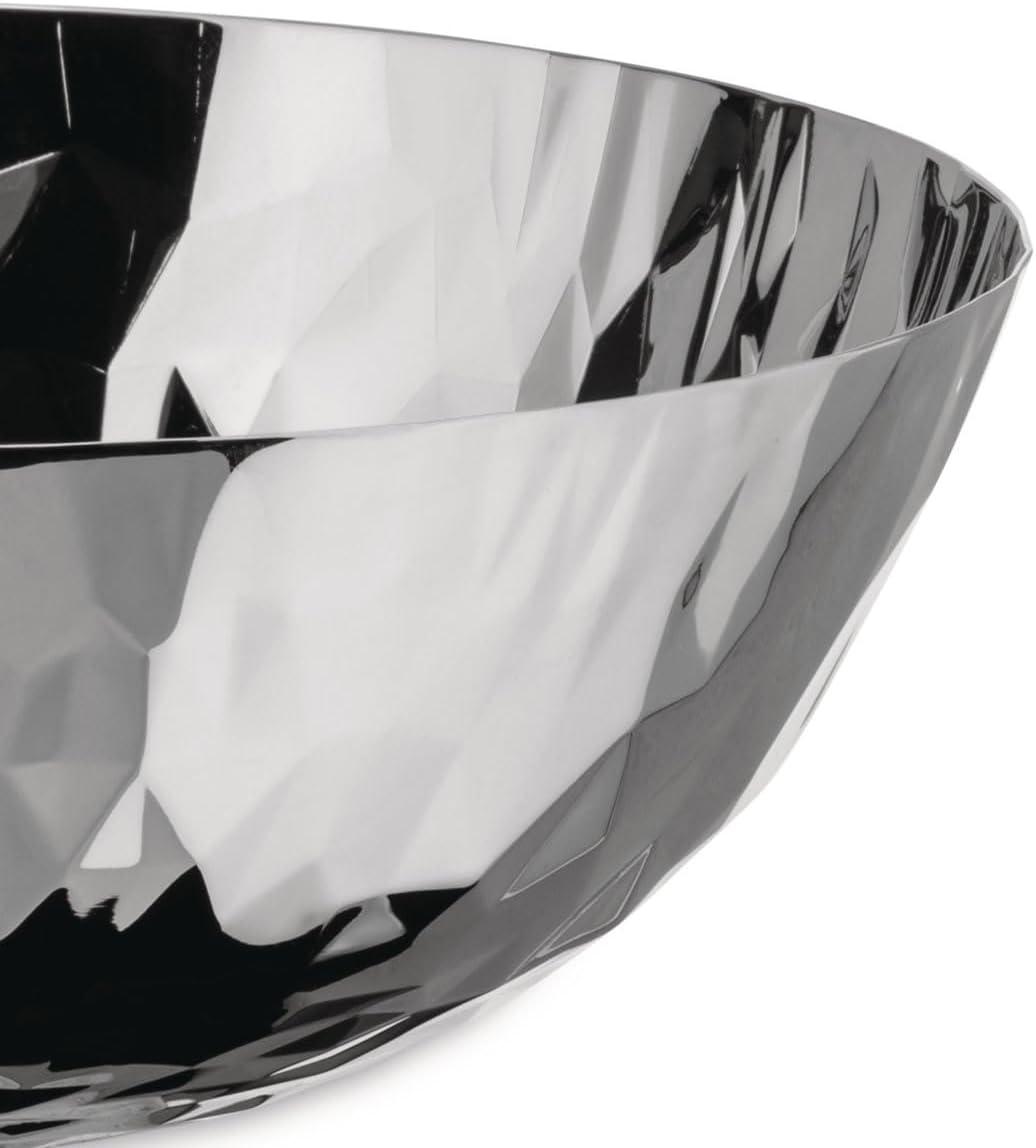 Alessi "Joy n11" Round Basket in 18/10 Stainless Steel Mirror Polished, Silver