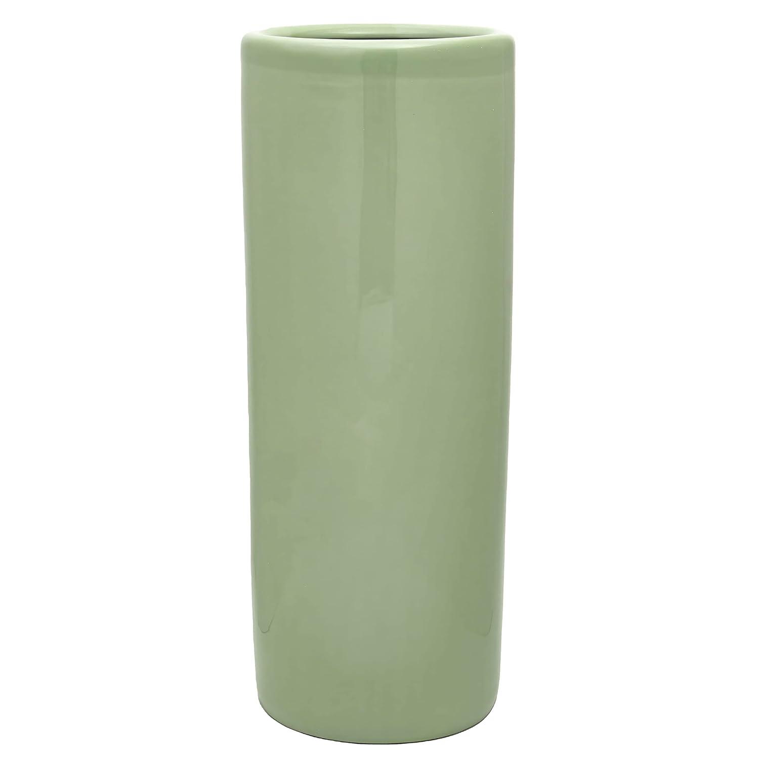 24" Porcelain Umbrella Stand Celadon