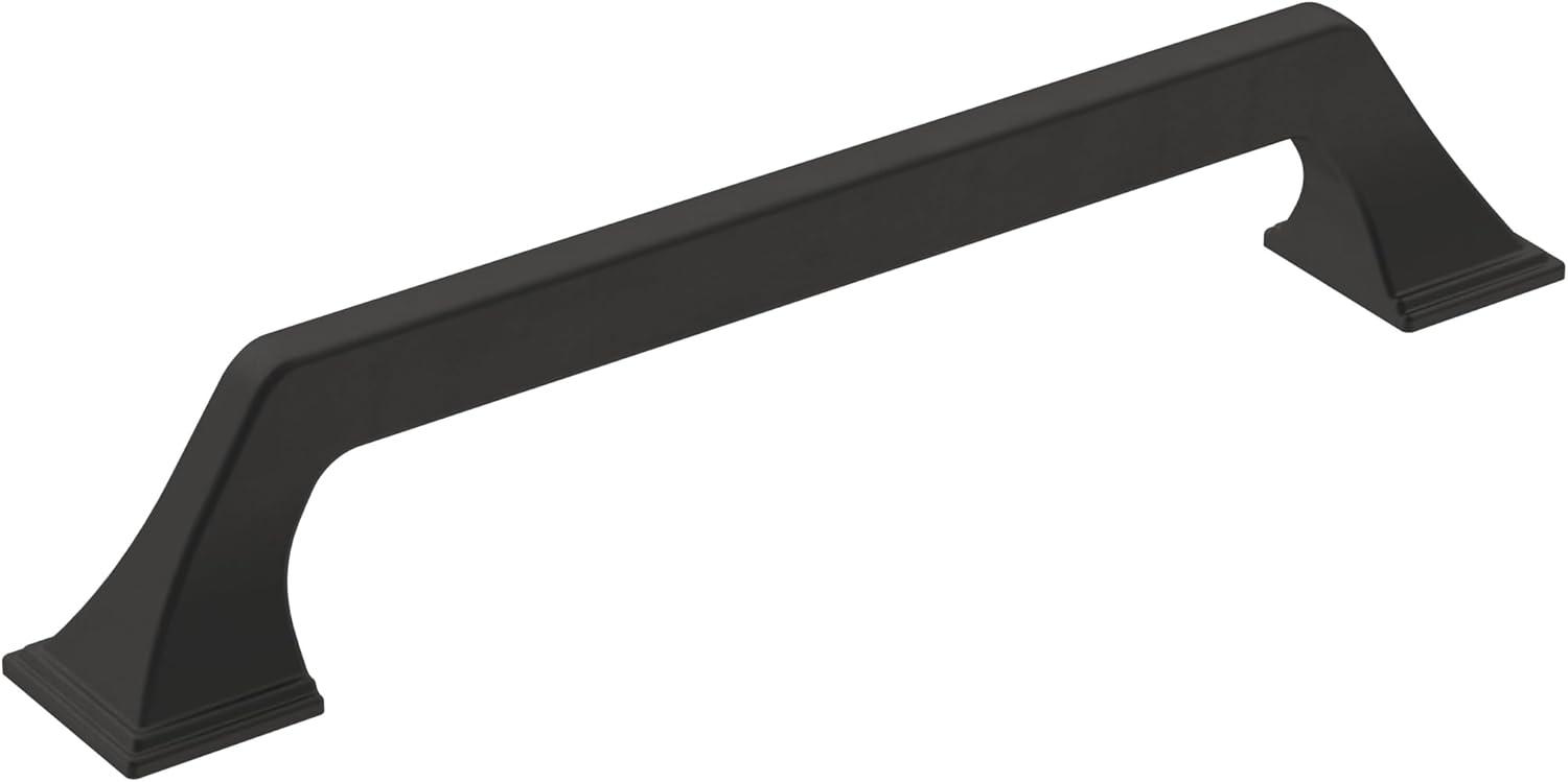 Amerock Exceed 6-5/16 inch (160mm) Center-to-Center Matte Black Cabinet Pull