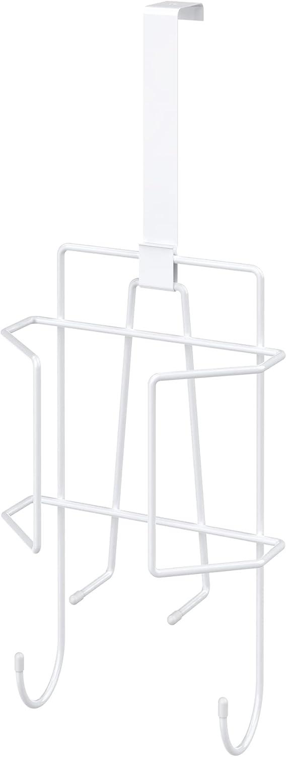 White Over-the-Door Iron and Ironing Board Caddy