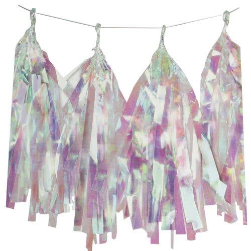 Foil Tassel Garland, 9ft, Iridescent, 1ct