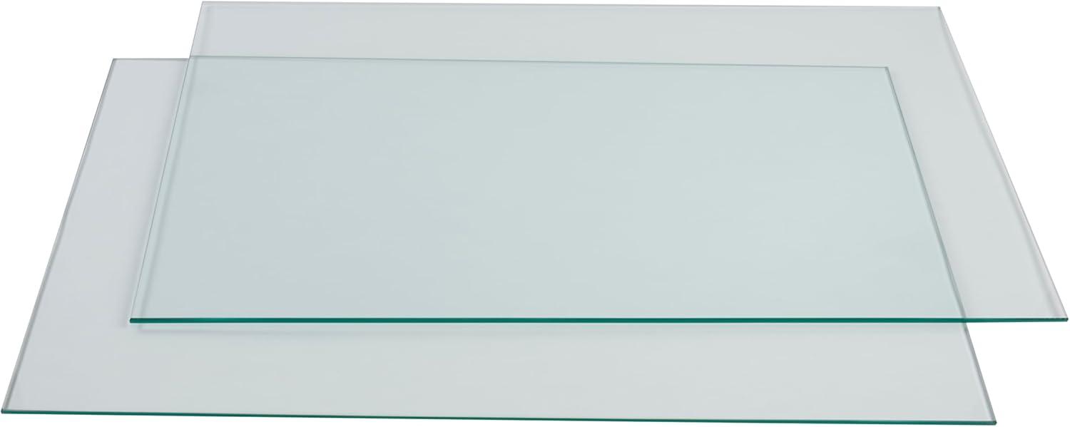 Tempered Glass Shelf - 14"W x 24"L x 3/16" - Set of 2