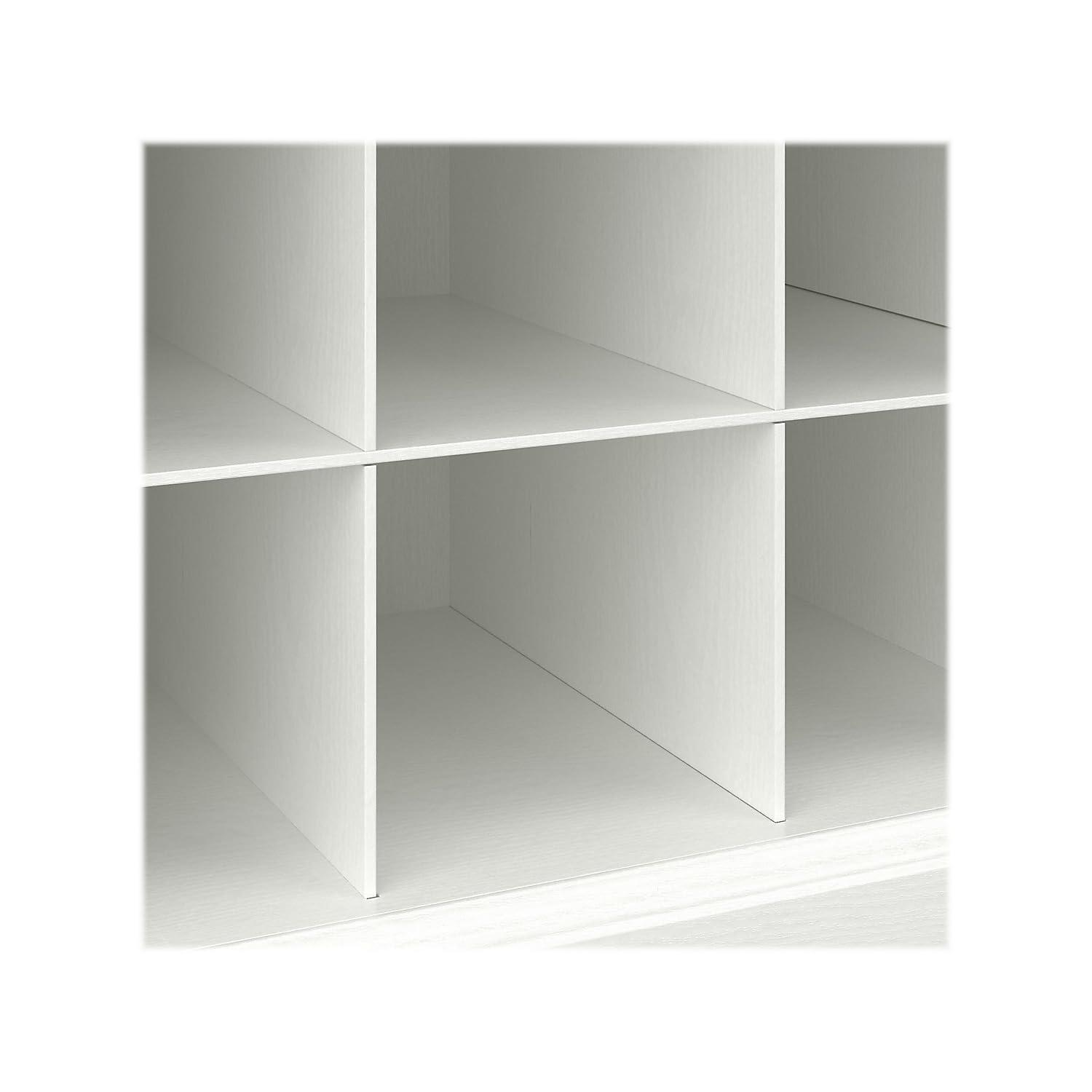 Woodland 24W Small Shoe Bench with Shelves in White Ash - Engineered Wood