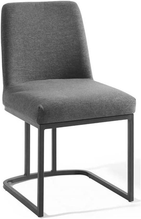 Modway Amplify Sled Base Upholstered Fabric Dining Side Chair