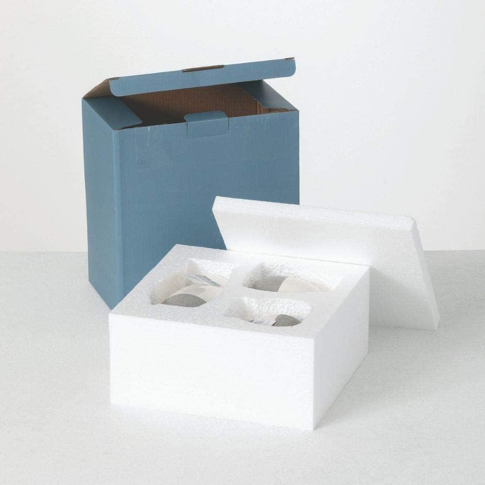 Sullivans Set of 3 Petite Ceramic Vases 3"H, 4.5"H & 5.5"H Gray and White