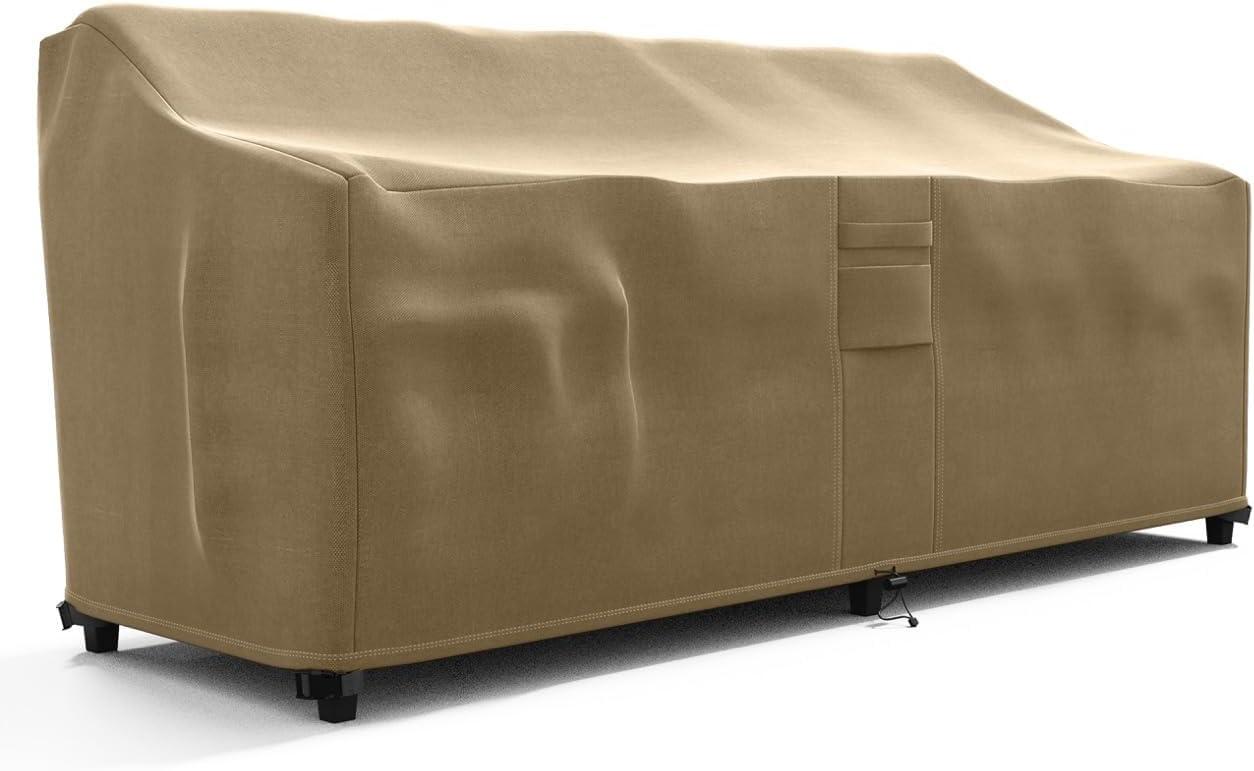 Love Seat Outdoor Furniture Weatherproof Cover - 58" x 32.5" x 31" - Brown