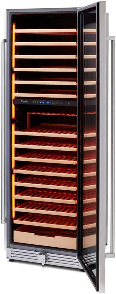 Thor Kitchen Twc2403di 24" Wide Tall Dual Zone Wine Cooler - Stainless Steel