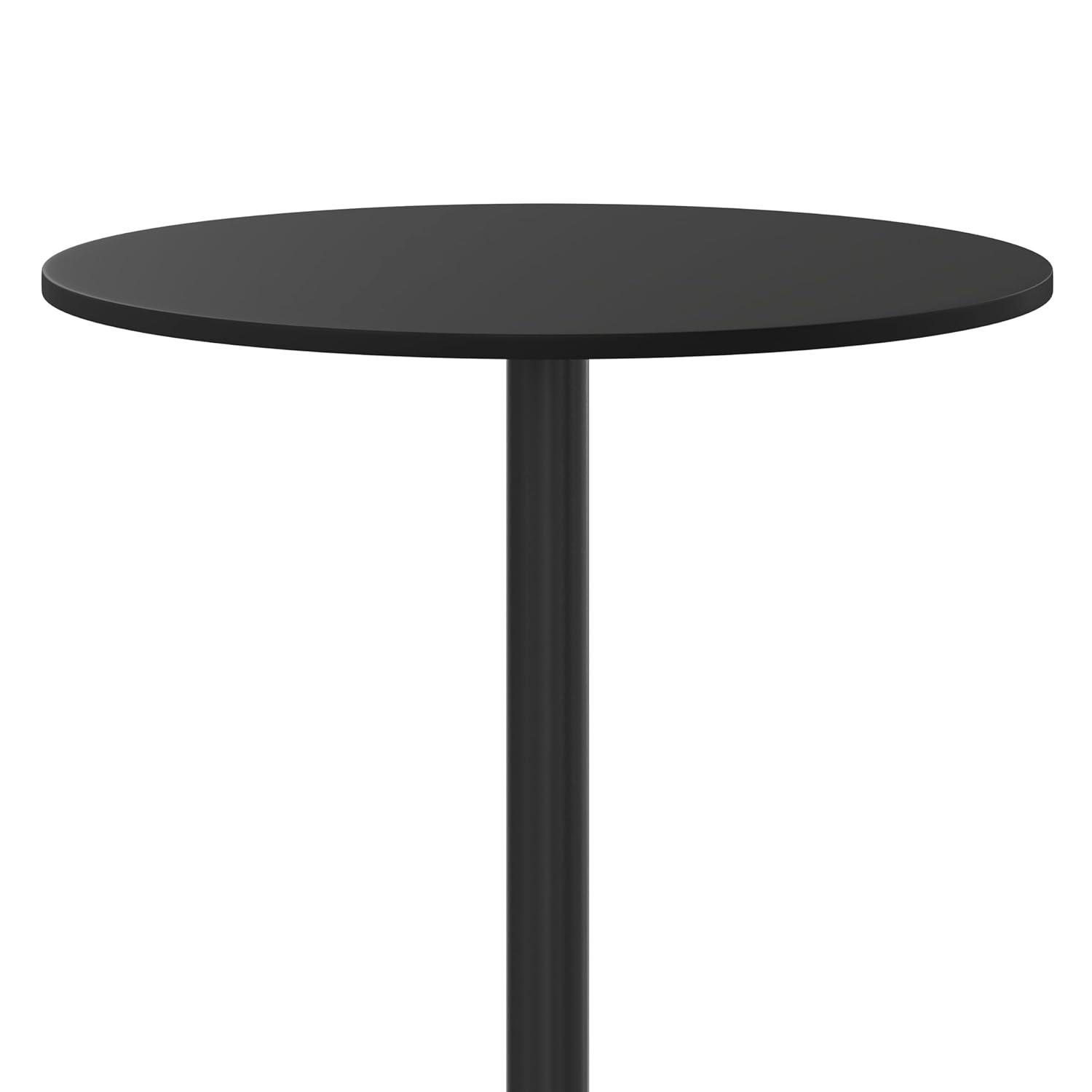 Flash Furniture Carrus Round Laminate Table Top with Height Table Base