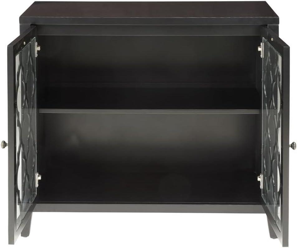 ACME Ceara Storage Console Table with Door in Black