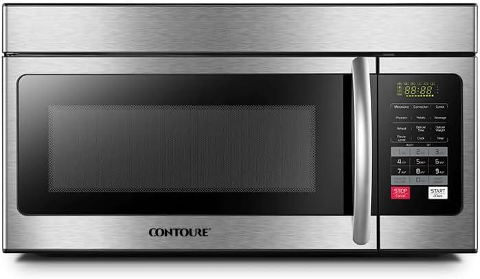 NAT.QUALITY Contoure Over the Range Microwave Oven 1.6 Cubic Foot 30 in Stainless Steel