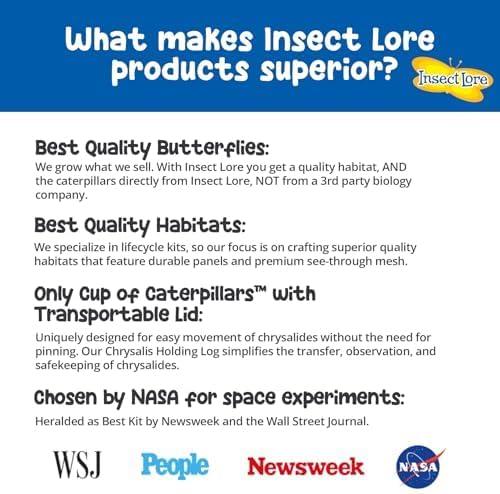 Insect Lore Giant Butterfly AIF9 Garden with Voucher | 18 Inch Habitat | Life Cycle Figurines Included | Voucher to Redeem 5 Baby Caterpillars Later | Raise Painted Lady Butterflies