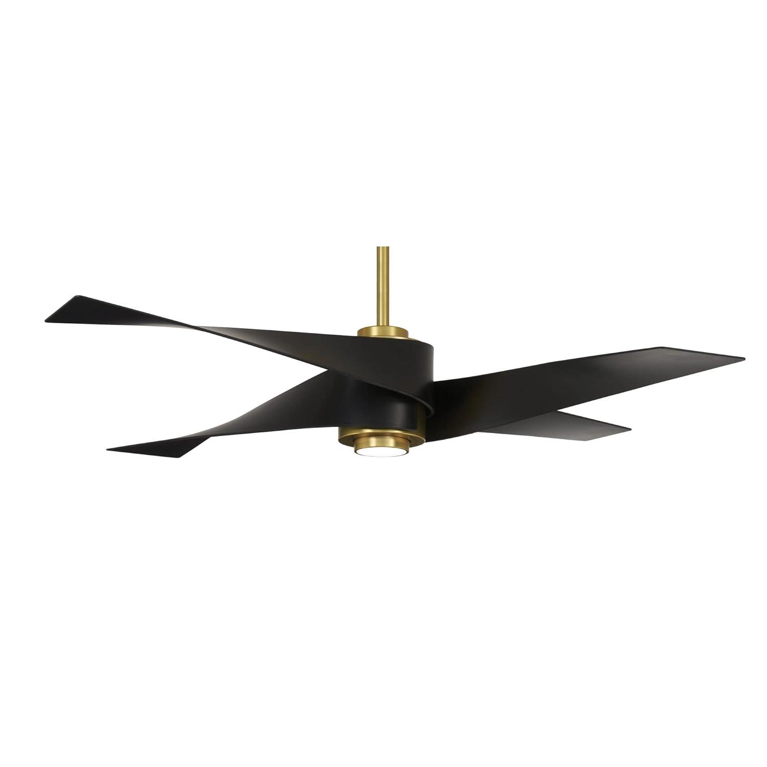 64" Artemis 4 Blade LED Standard Ceiling Fan with Light Kit Included