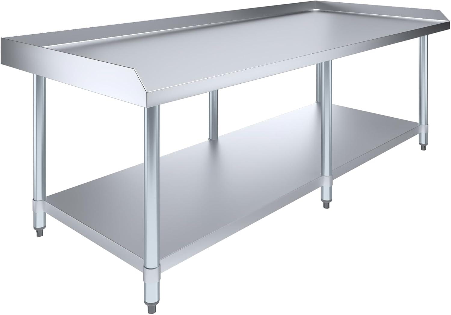 Stainless Steel Equipment Stand - Heavy Duty, Commercial Grade, with Undershelf, NSF Certified