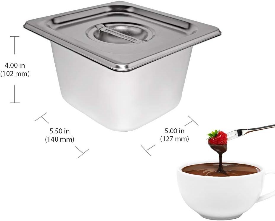 Chocolate Fondue Machine with Manual Control | Stainless steel Professional Small Chocolate Tempering Machine for Home and Commercial Use