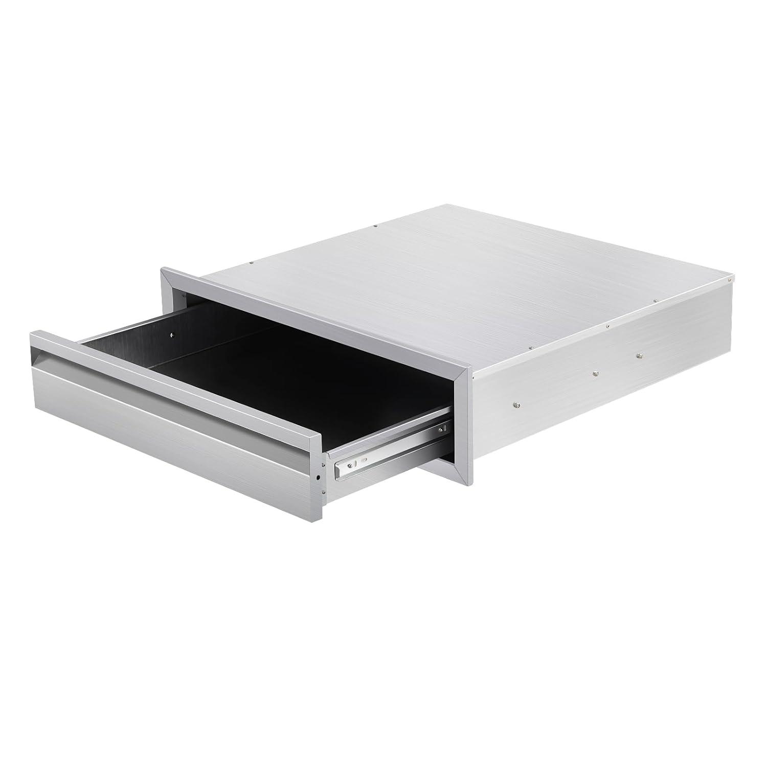 Tuekys Stainless Steel Paper Towel Holder Drawer Cabinet