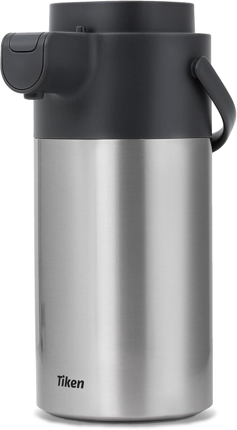 Tiken 4L Stainless Steel Insulated Coffee Carafe with Pump