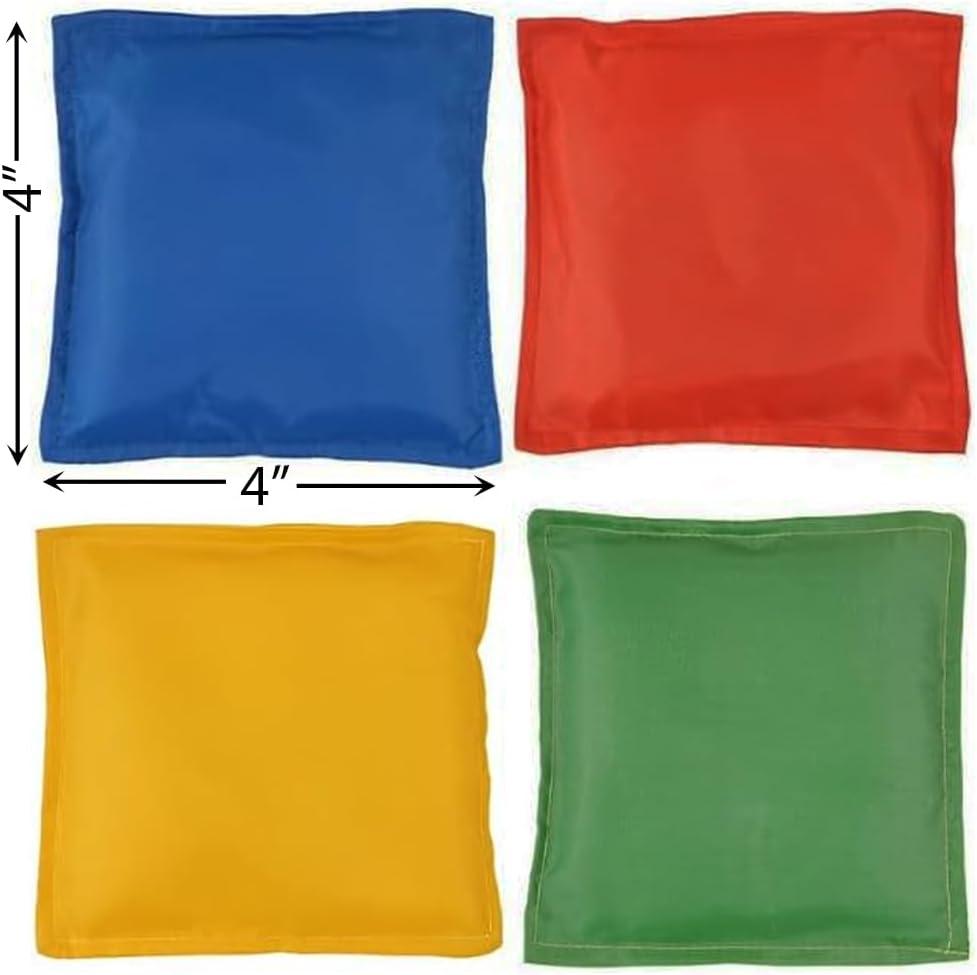 Vibrant Multicolor Fabric Bean Bags Pack of 12