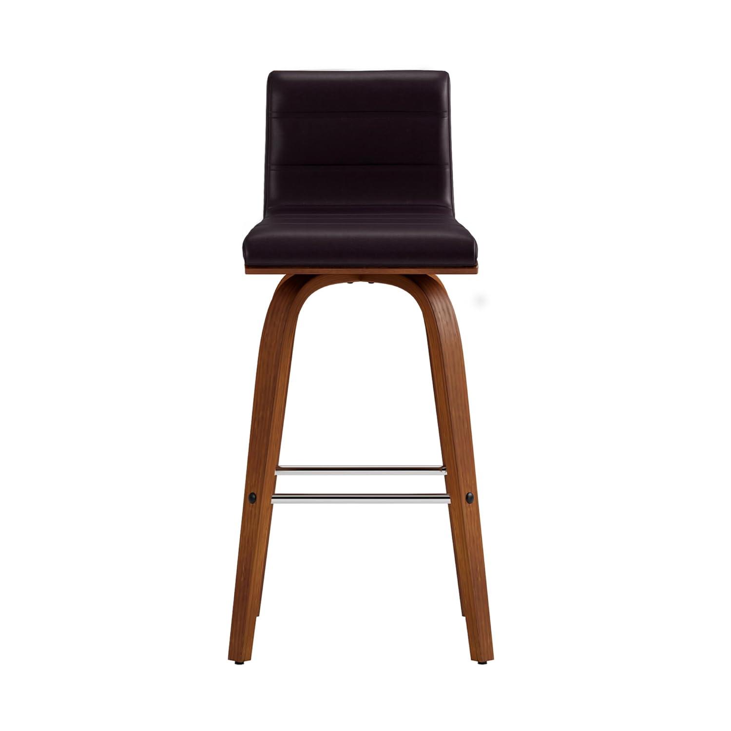 26" Vienna Faux Leather Counter Height Barstool - Armen Living