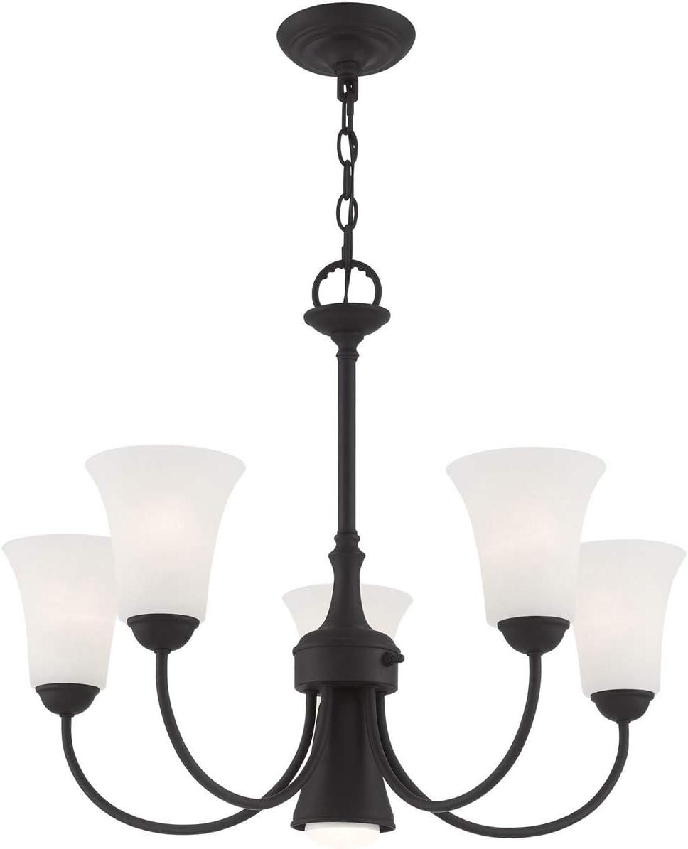 Livex Lighting Ridgedale 5 - Light Chandelier in  Black