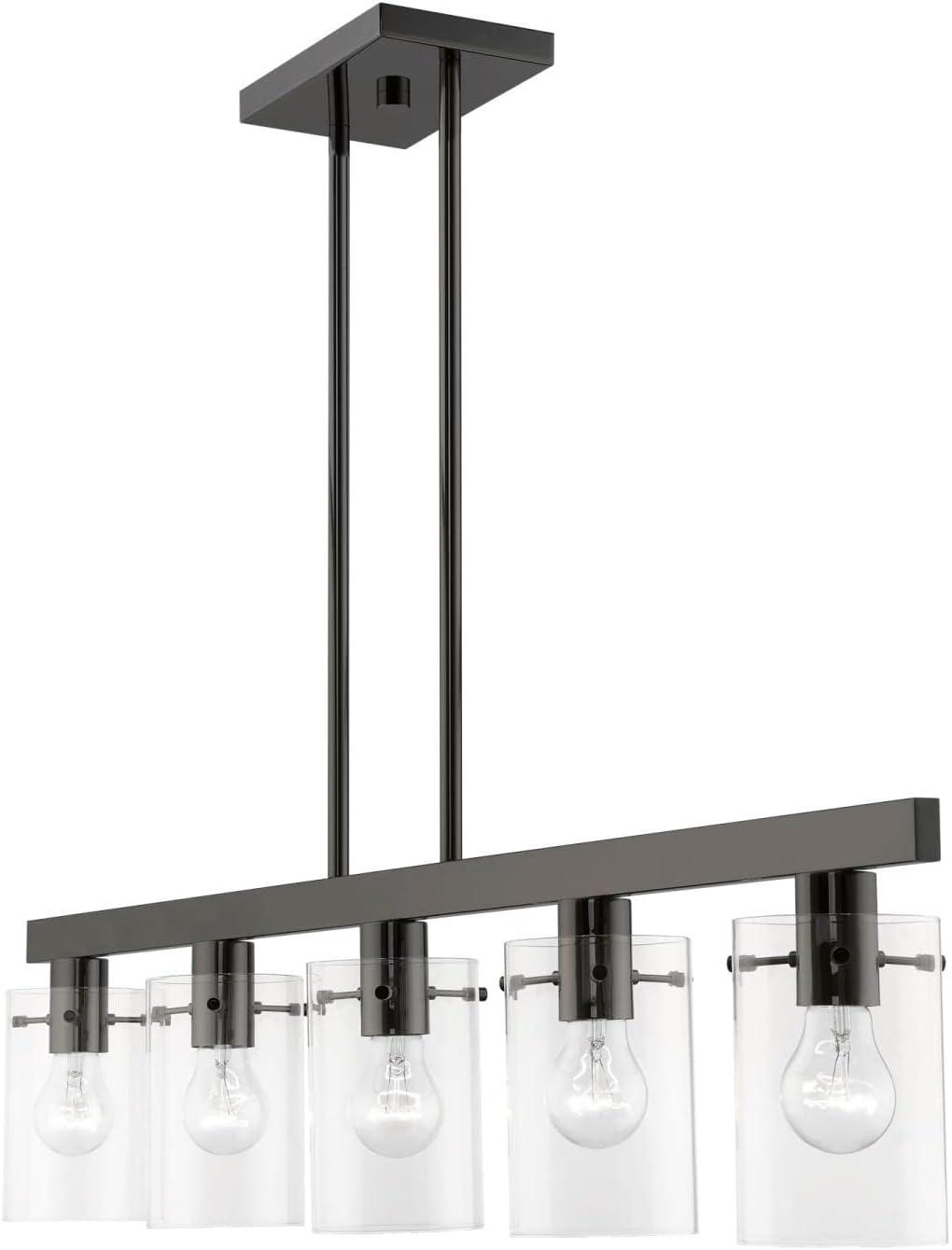 Livex Lighting Munich 5 - Light Chandelier in  Black Chrome