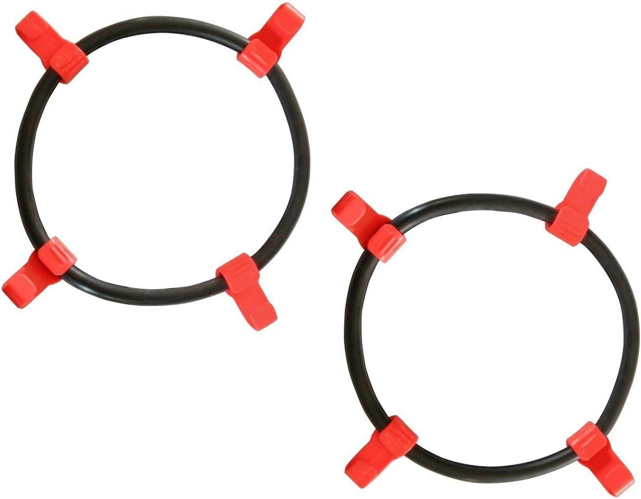 OakTen Set of 2 Tire Chains with Tensioners for Lawn & Garden Tractors Mowers, 2-Link, Fits for Tire Size 22x8x10 22x8x12