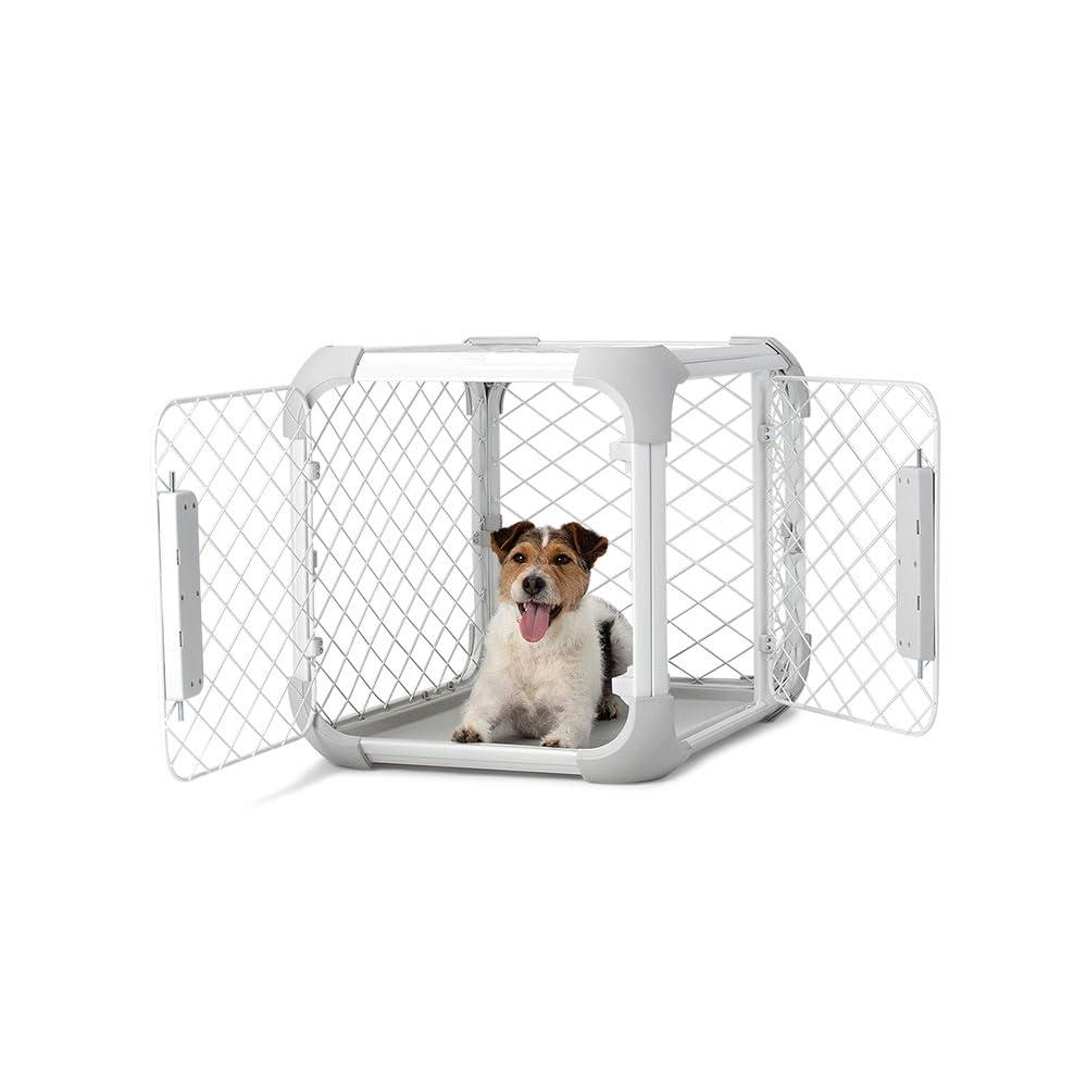 DIGGS 24" Evolv Dog Crate - Safe, Durable Kennel with Removable Ceiling Panel and Modular - Ash