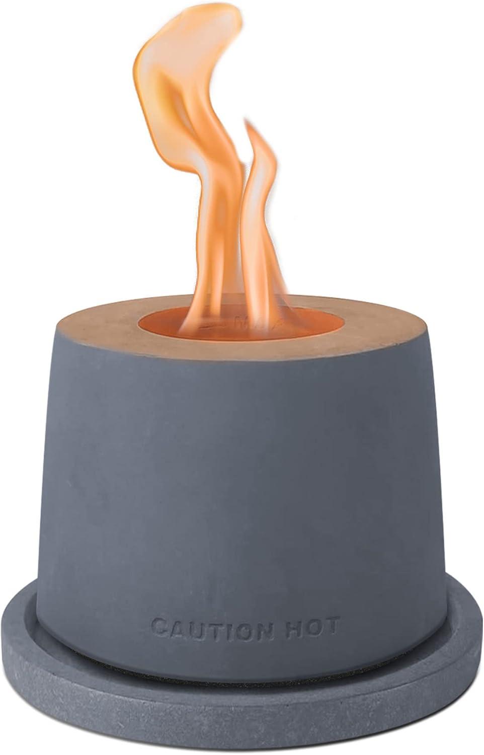 Kante Concrete Bio-Ethanol Smokeless Fire Pit Table